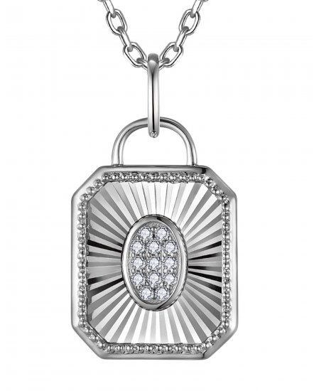LOCK STYLE DIAMOND PENDANT (TP4543)
