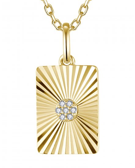 DOG TAG DIAMOND PENDANT (TP4544)