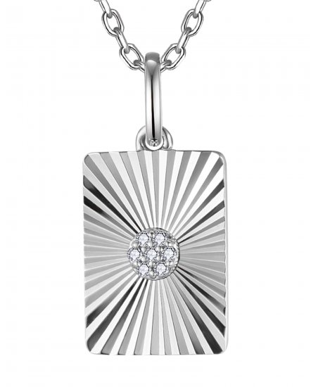 DOG TAG DIAMOND PENDANT (TP4544)