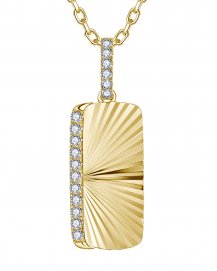DOG TAG DIAMOND PENDANT (TP4547)