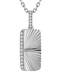 DOG TAG DIAMOND PENDANT (TP4547)