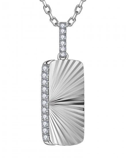 DOG TAG DIAMOND PENDANT (TP4547)