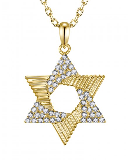 JEWISH STAR DIAMOND PENDANT (TP4614)