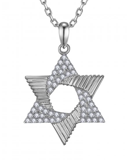 JEWISH STAR DIAMOND PENDANT (TP4614)