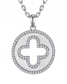 CLOVER STYLE ROUND DIAMOND PENDANT (TP4619)