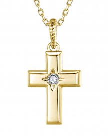 CROSS SOLITAIRE DIAMOND PENDANT (TP4636)