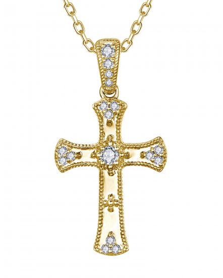 CROSS DIAMOND PENDANT (TP4642)