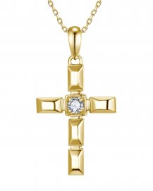 CROSS SOLITAIRE DIAMOND PENDANT (TP4663)
