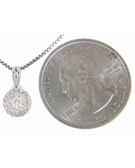 ROUND CLUSTER DIAMOND PENDANT (TP615)