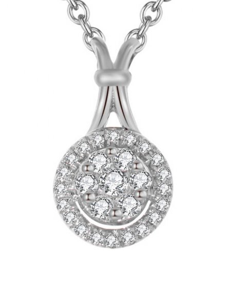 ROUND CLUSTER  DIAMOND PENDANT (TP618)