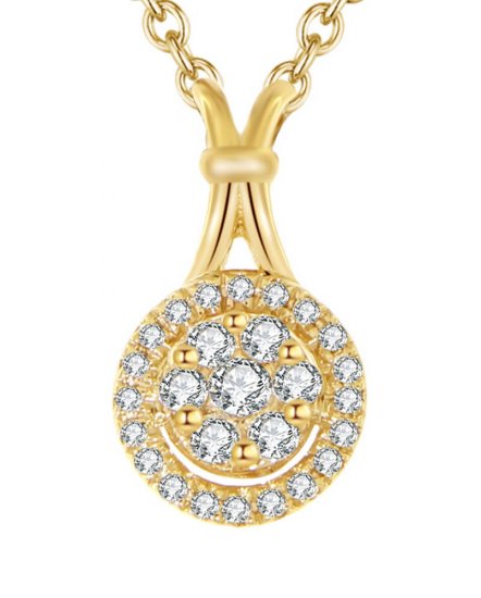ROUND CLUSTER  DIAMOND PENDANT (TP618)