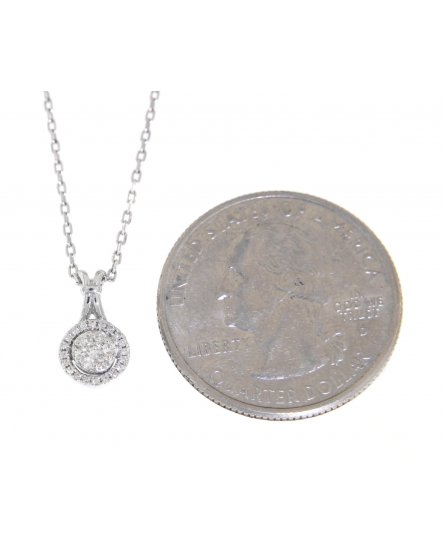 ROUND CLUSTER  DIAMOND PENDANT (TP618)