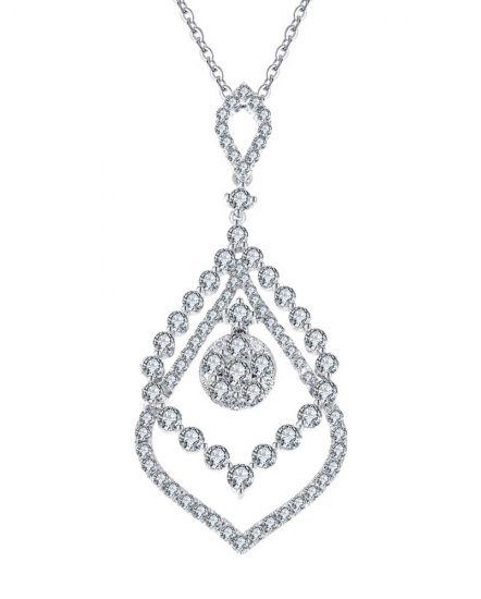LEAF STYLE DIAMOND PENDANT (TP674)