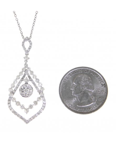 LEAF STYLE DIAMOND PENDANT (TP674)