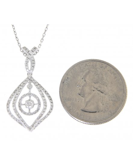 LEAF STYLE DIAMOND PENDANT (TP686)