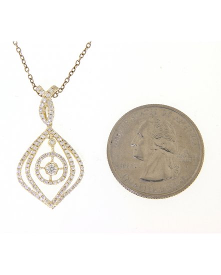 LEAF STYLE DIAMOND PENDANT (TP686)