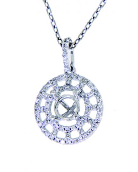 SEMI MOUNT DIAMOND PENDANT (TP705)
