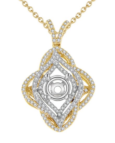 SEMI MOUNT DIAMOND PENDANT (TP727)