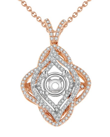 SEMI MOUNT DIAMOND PENDANT (TP727)