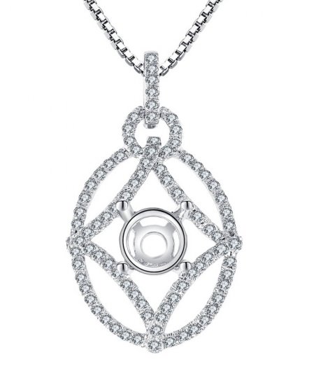 SEMI MOUNT DIAMOND PENDANT (TP779)