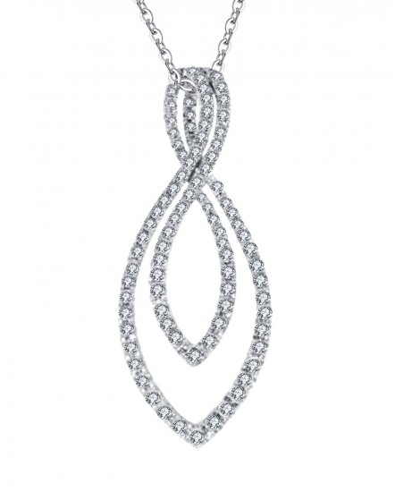 LEAF DIAMOND PENDANT (TP790)