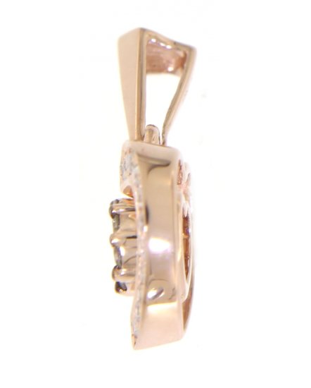 HEART SHAPE CLUSTER DIAMOND PENDANT (TP901)