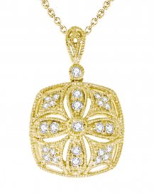 SQUARE SHAPE DIAMOND PENDANT (TP916)