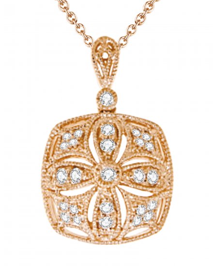 SQUARE SHAPE DIAMOND PENDANT (TP916)