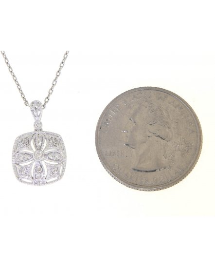 SQUARE SHAPE DIAMOND PENDANT (TP916)