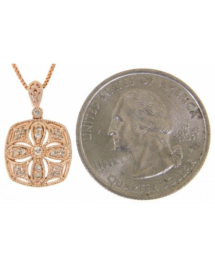 SQUARE SHAPE DIAMOND PENDANT (TP916)