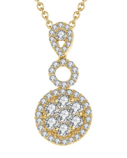 ROUND CLUSTER DIAMOND PENDANT (TP956)