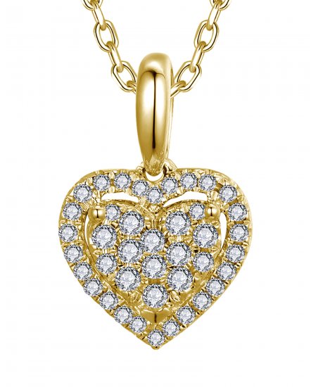 HEART SHAPE DIAMOND PENDANT (TP967)