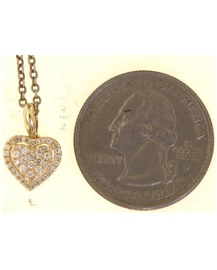 HEART SHAPE DIAMOND PENDANT (TP967)