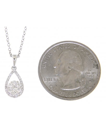 PEAR STYLE DIAMOND PENDANT (TP969)