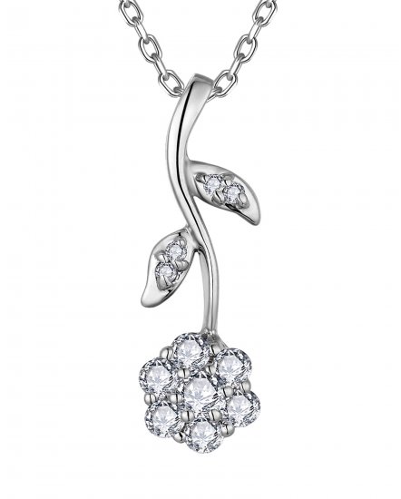 FLORAL STYLE DIAMOND PENDANT (TP998)