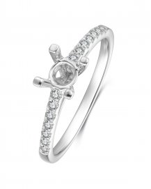 SEMI MOUNT DIAMOND ENGAGEMENT RING (TR1025A)