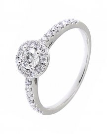SEMI MOUNT DIAMOND ENGAGEMENT RING (TR1243)