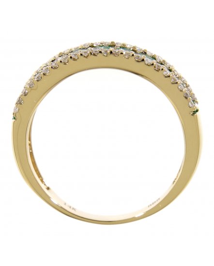 COLORED STONE DIAMOND BAND (TR1328)