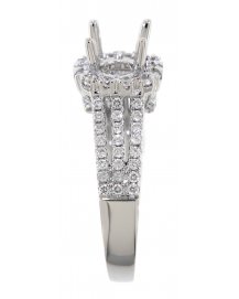 SEMI MOUNT DIAMOND ENGAGEMENT RING (TR1519)