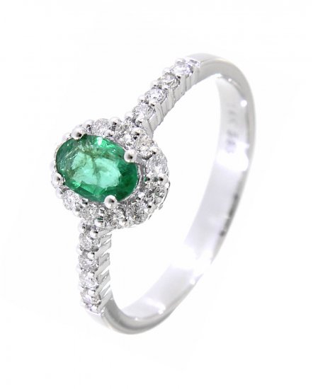 OVAL COLORED STONE DIAMOND RING (TR1771)