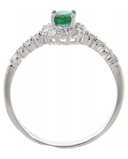 OVAL COLORED STONE DIAMOND RING (TR1771)