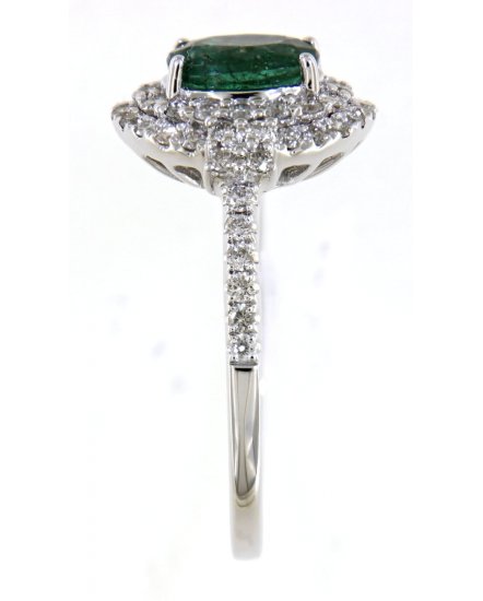 OVAL COLORED STONE DIAMOND RING (TR1793)