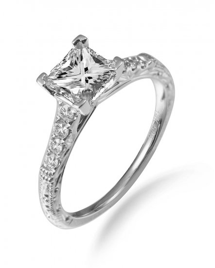 SEMI MOUNT DIAMOND ENGAGEMENT RING (TR1977A)