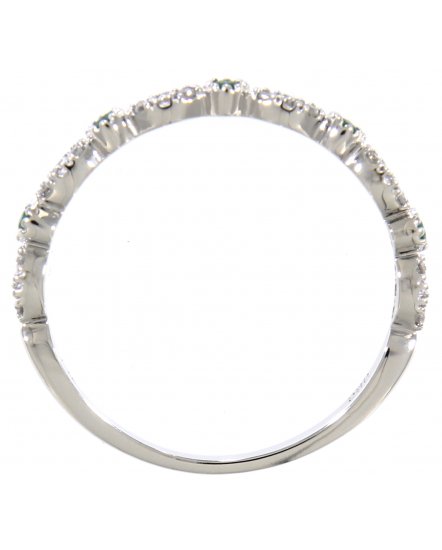 MARQUISE STYLE COLORED STONE DIAMOND BAND (TR2157)