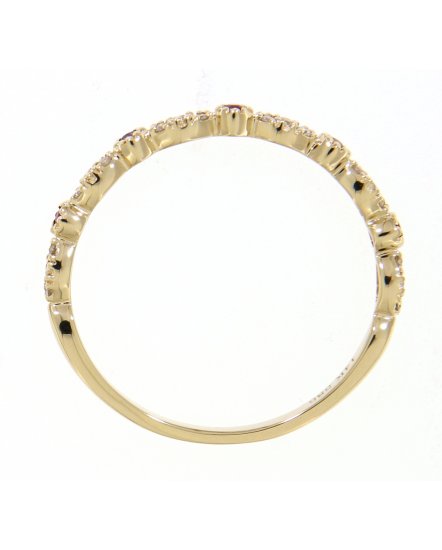 MARQUISE STYLE COLORED STONE DIAMOND BAND (TR2157)