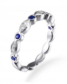 SAPPHIRE DIAMOND BAND (TR2161)