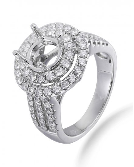 SEMI MOUNT DIAMOND ENGAGEMENT RING (TR2183)
