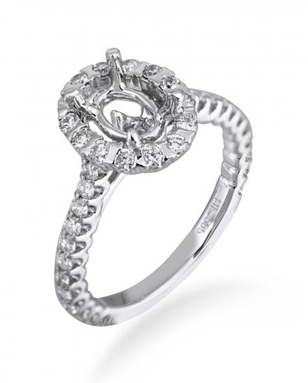 SEMI MOUNT DIAMOND ENGAGEMENT RING (TR2379A)