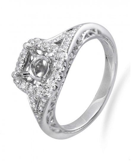 SEMI MOUNT DIAMOND ENGAGEMENT RING (TR2385A)