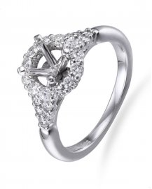 SEMI MOUNT DIAMOND ENGAGEMENT RING (TR2493)
